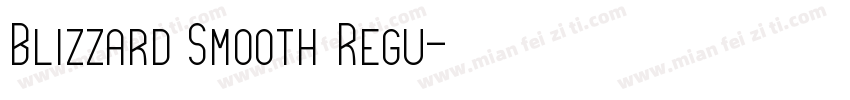 Blizzard Smooth Regu字体转换